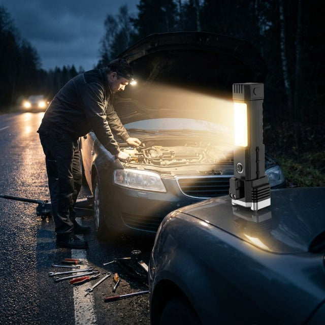 8 in 1 Portable Rechargeable Torch LED Flashlight