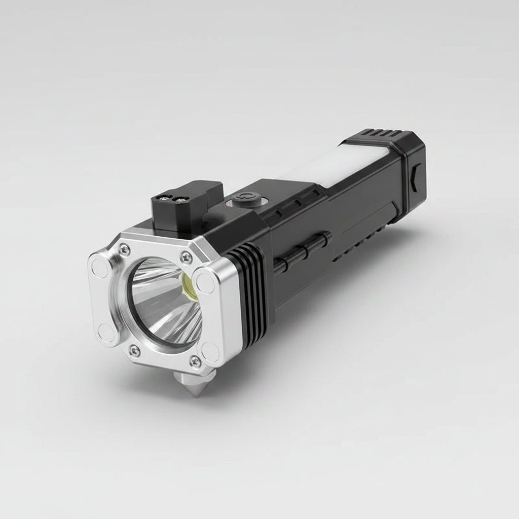 8 in 1 Portable Rechargeable Torch LED Flashlight