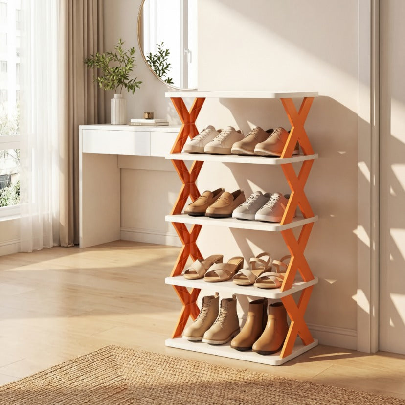 Foldable Shoe Rack (Multicolor)